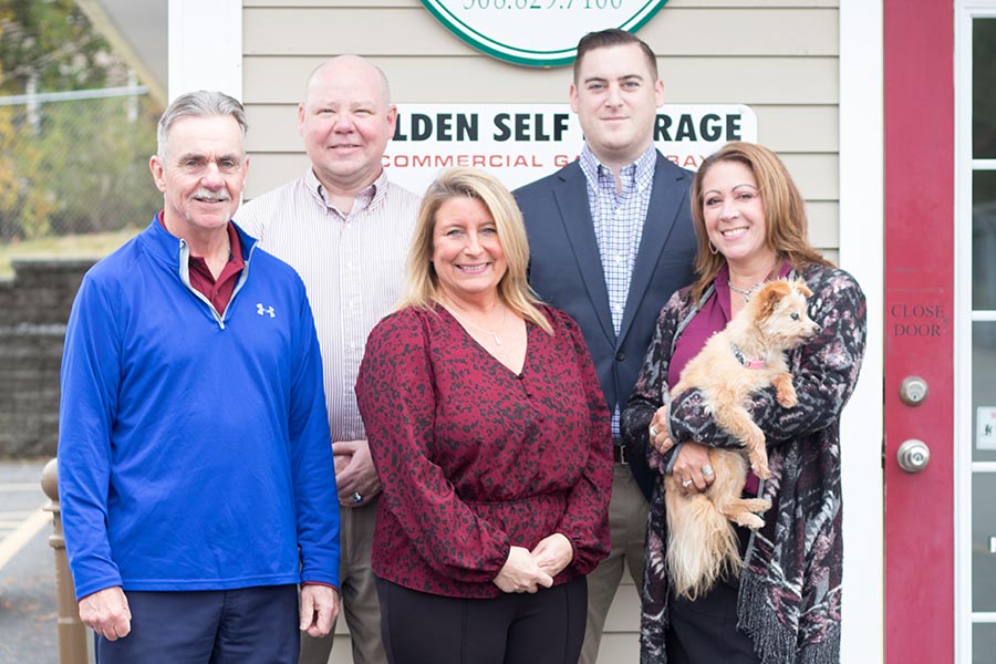 About Our Agency - Group Photo of the PJ Lombardo Insurance Agency Team Outside the Office